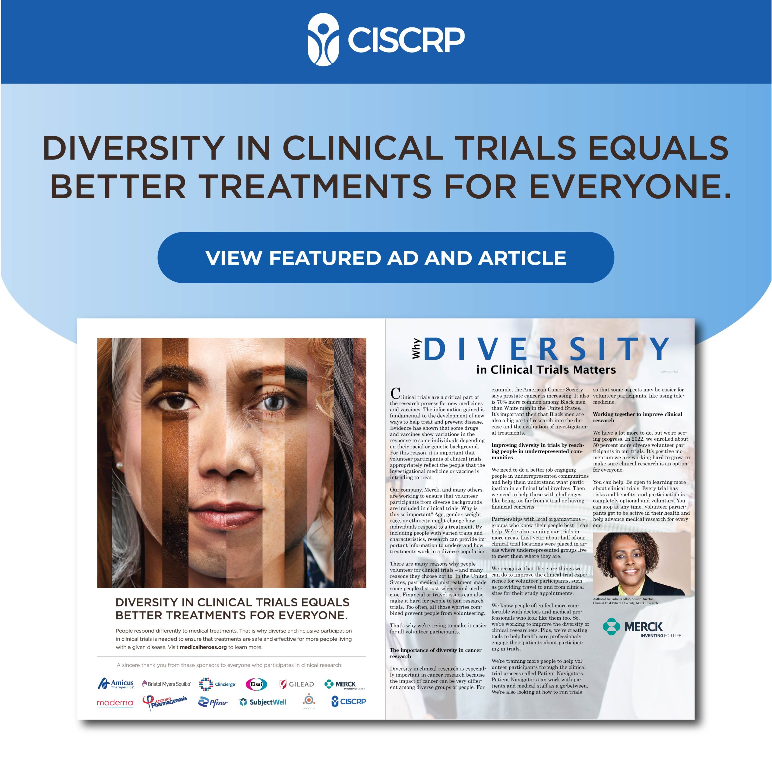 CISCRP Diversity Ad Spring 2023